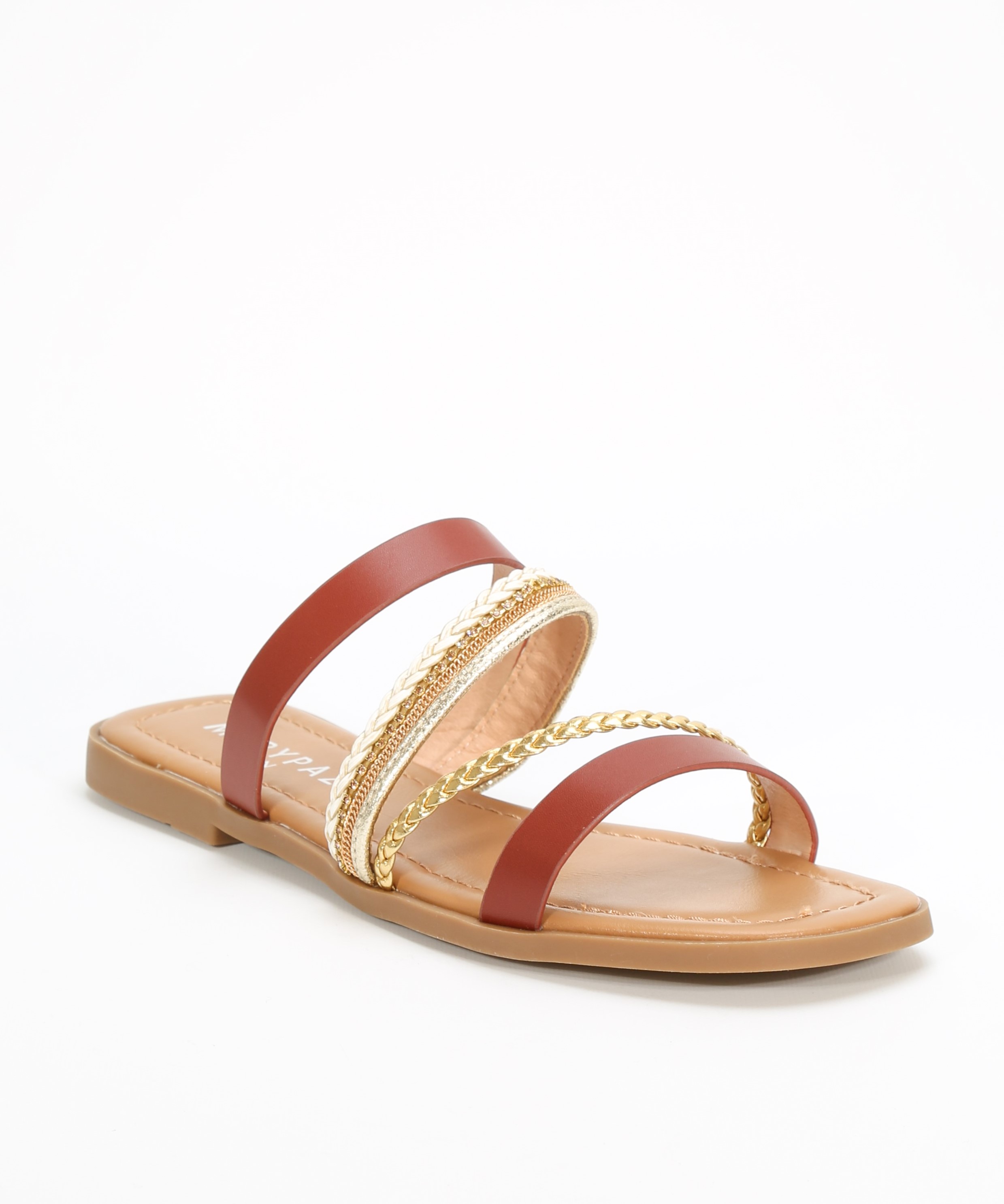 Sandalias planas tiras trenzadas image number null